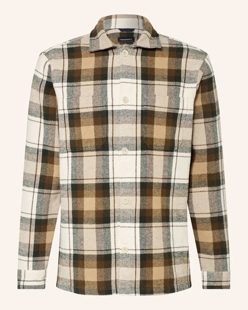 Strokesman's Hemd Comfort Fit braun Dunkelbraun