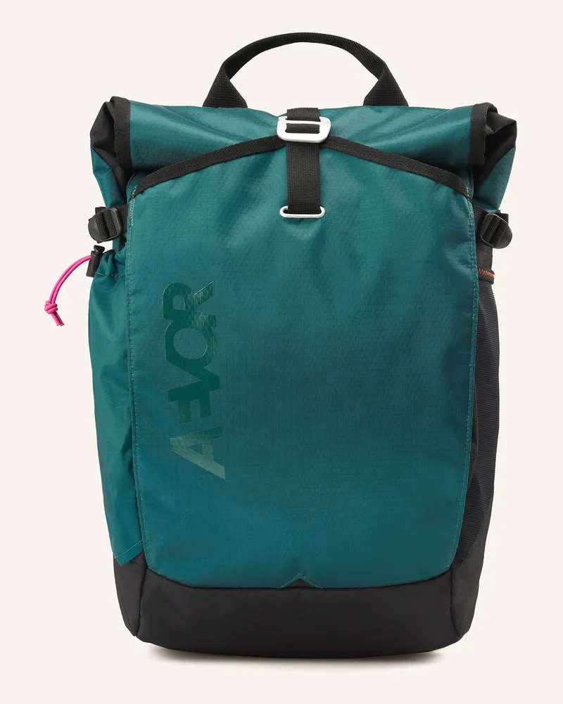 AEVOR Rucksack Roll Pack 20 L Mit Laptop-Fach gruen Schwarz