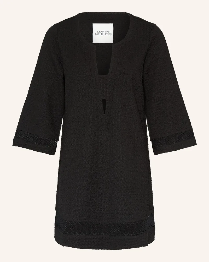 Maryan Mehlhorn Strandkleid mit 3/4-Arm Schwarz