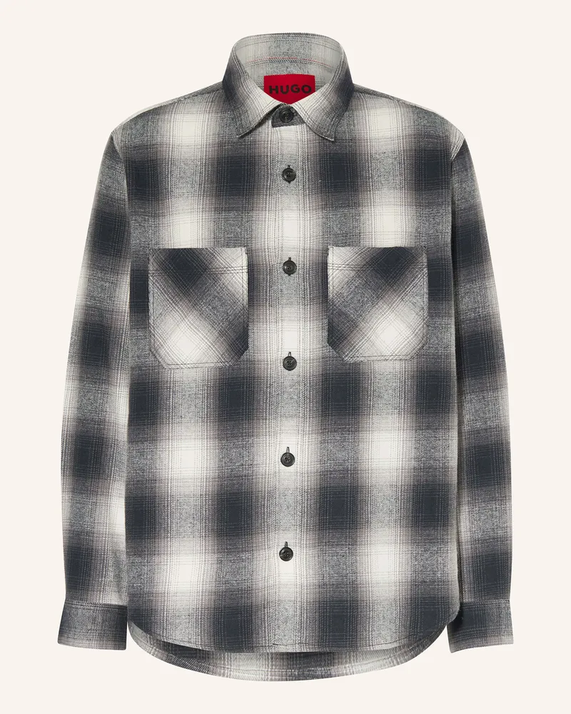 HUGO BOSS Flanell-Overjacket ERATO Grau
