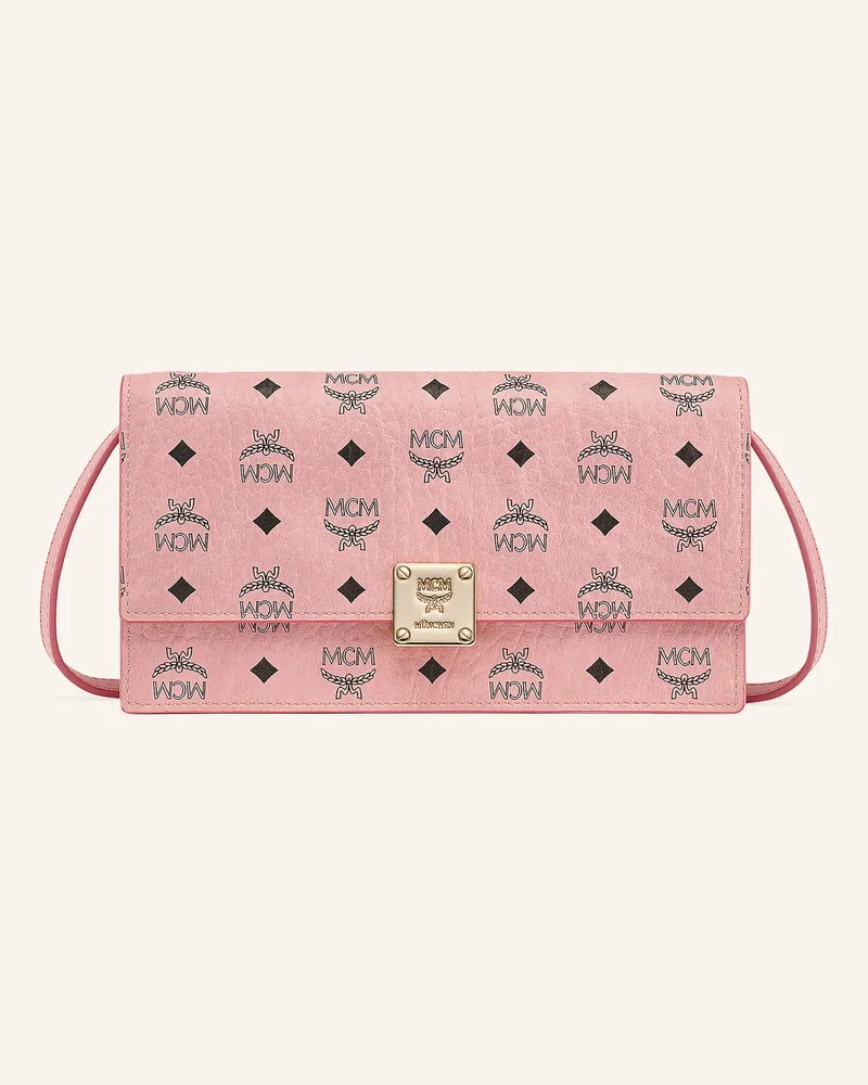 MCM Geldbörse Aren Zum Umhängen rosa Hellrosa