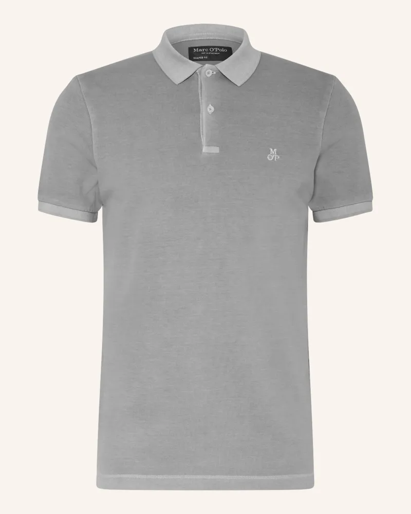 Marc O'Polo Piqué-Poloshirt Shaped Fit beige Grau