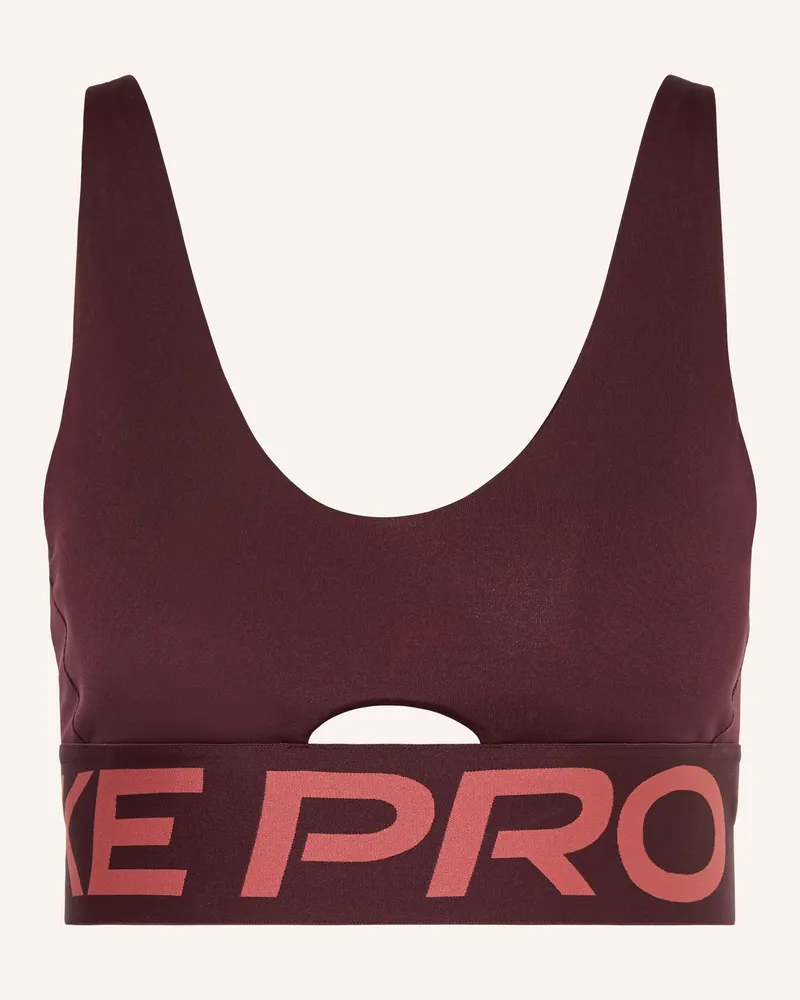 Nike Sport-BH PRO INDY PLUNGE Dunkelrot