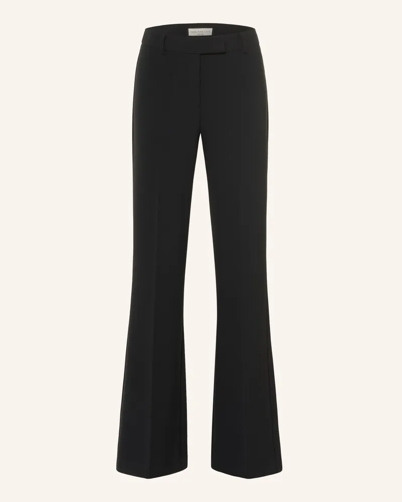 SEM PER LEI Bootcut-Hose schwarz Schwarz