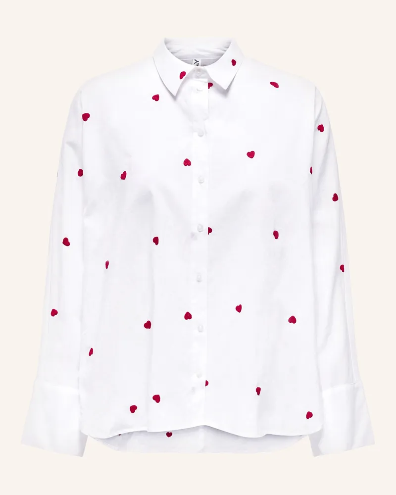 only Hemdbluse weiss Weiss
