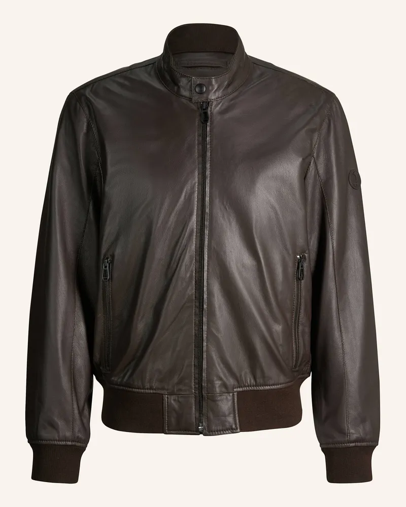 JOOP! Lederjacke braun Dunkelbraun