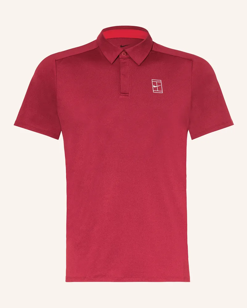 Nike Funktions-Poloshirt NIKECOURT ADVANTAGE Dunkelrot