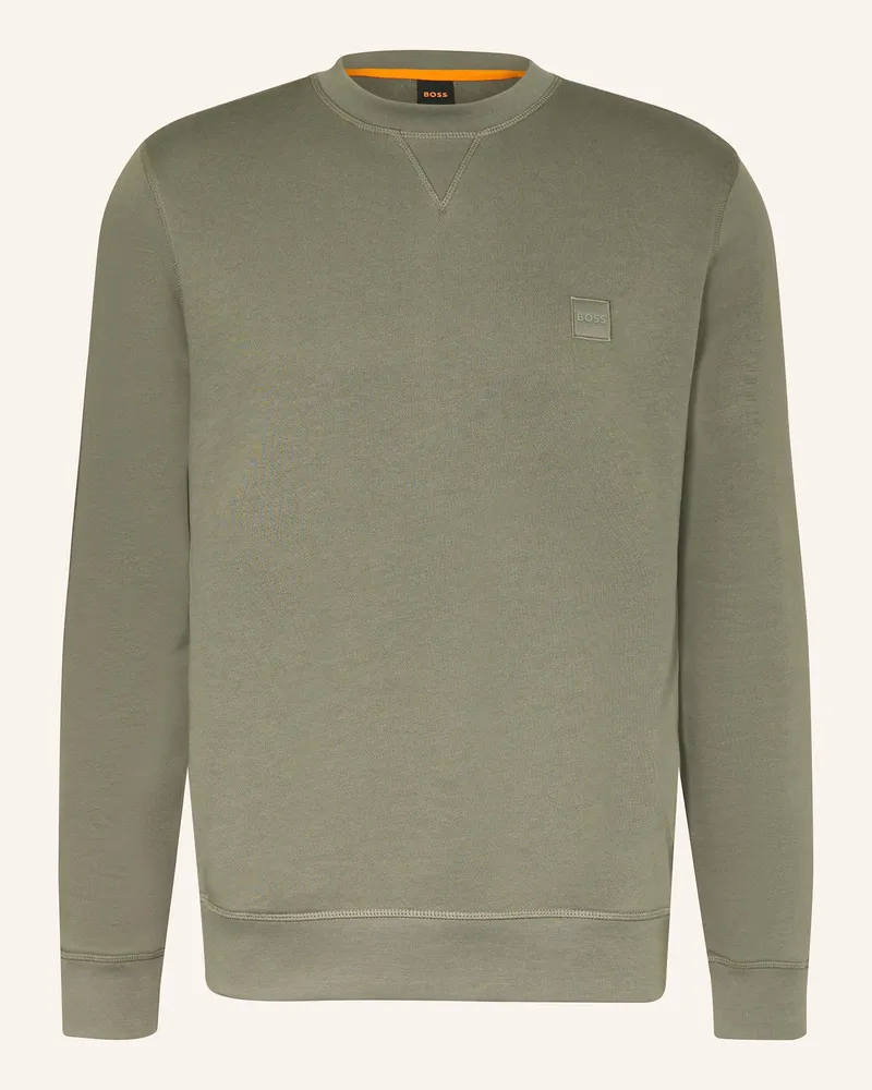 HUGO BOSS Sweatshirt Westart gruen Hellgrün
