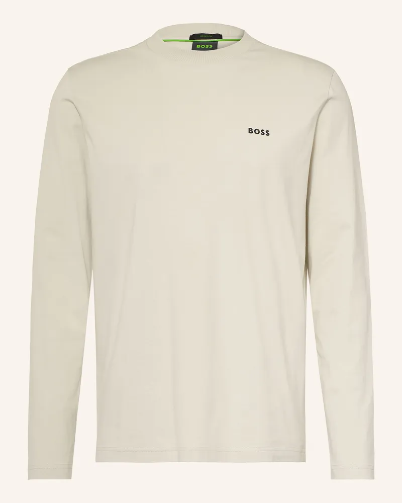 HUGO BOSS Longsleeve gruen Beige
