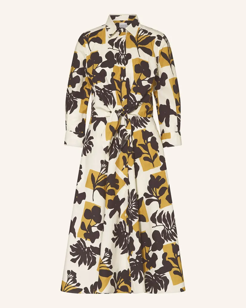 Sara Roka Hemdblusenkleid DRALLA mit 3/4-Arm Ecru