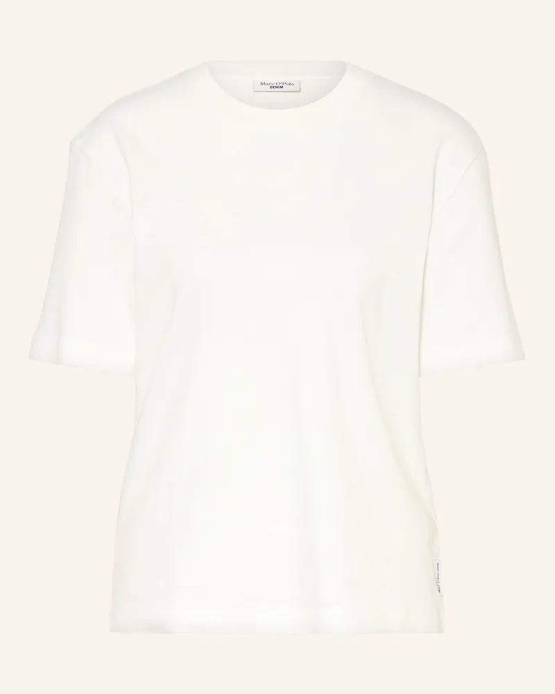 Marc O'Polo T-Shirt beige Weiss