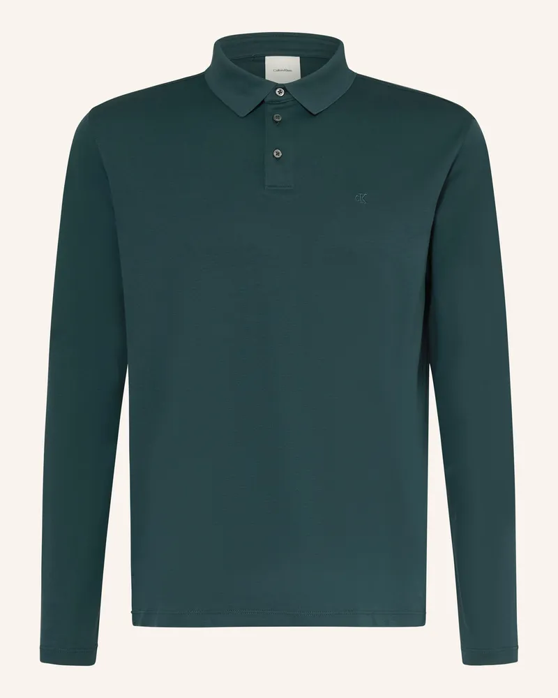 Calvin Klein Jersey-Poloshirt gruen Petrol
