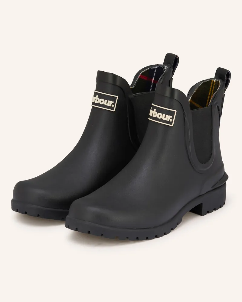 Barbour Gummistiefel Wilton schwarz Schwarz