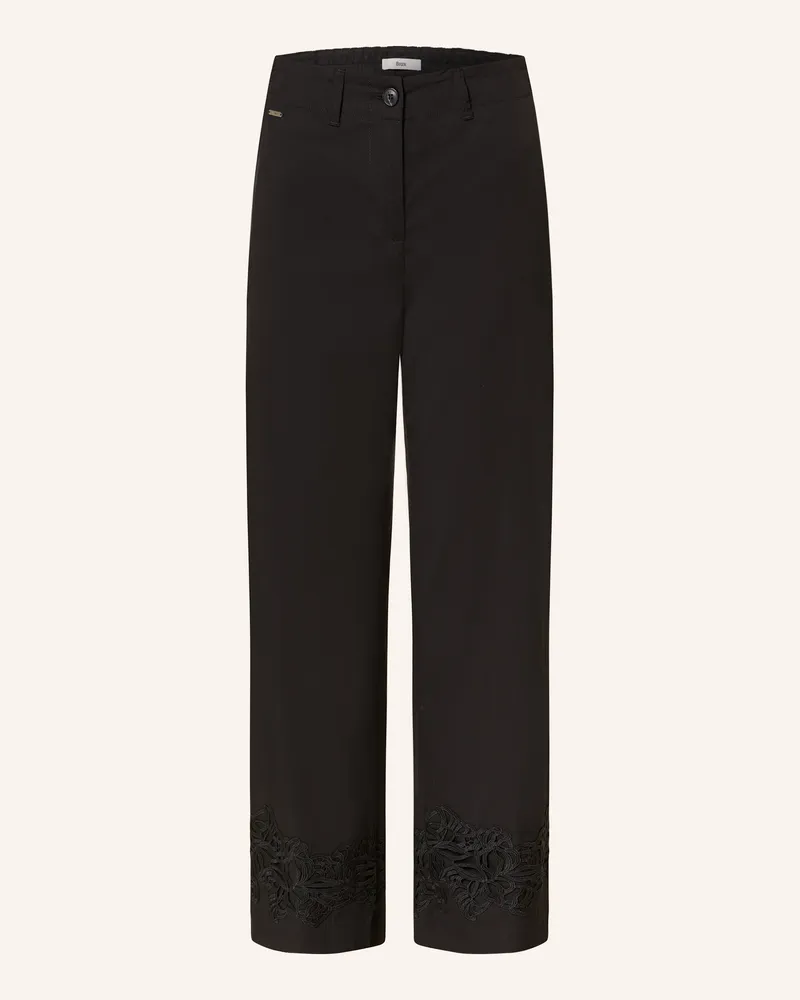 Brax Culotte MAINE S mit Spitze Schwarz