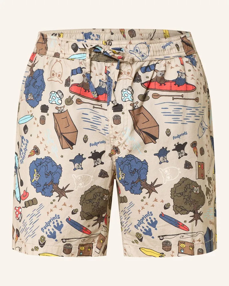 Knowledge Cotton Apparel Shorts Taupe
