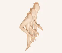 3er-Pack Feinstrumpfhosen Satin Touch Comfort beige