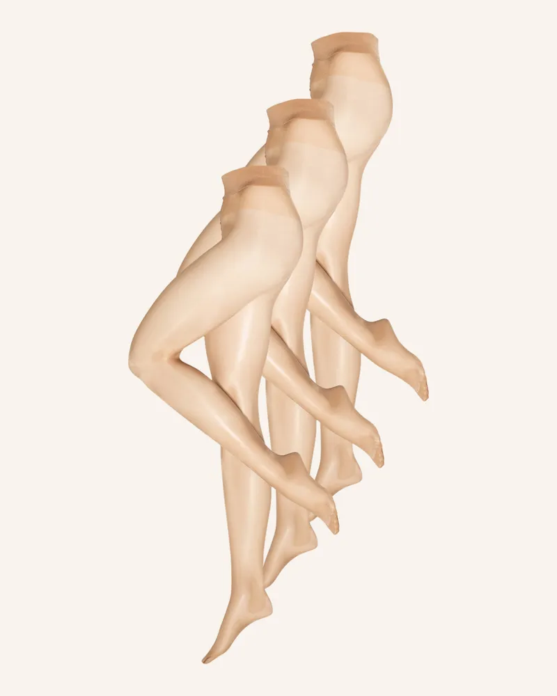 Wolford 3er-Pack Feinstrumpfhosen Satin Touch Comfort beige 4365