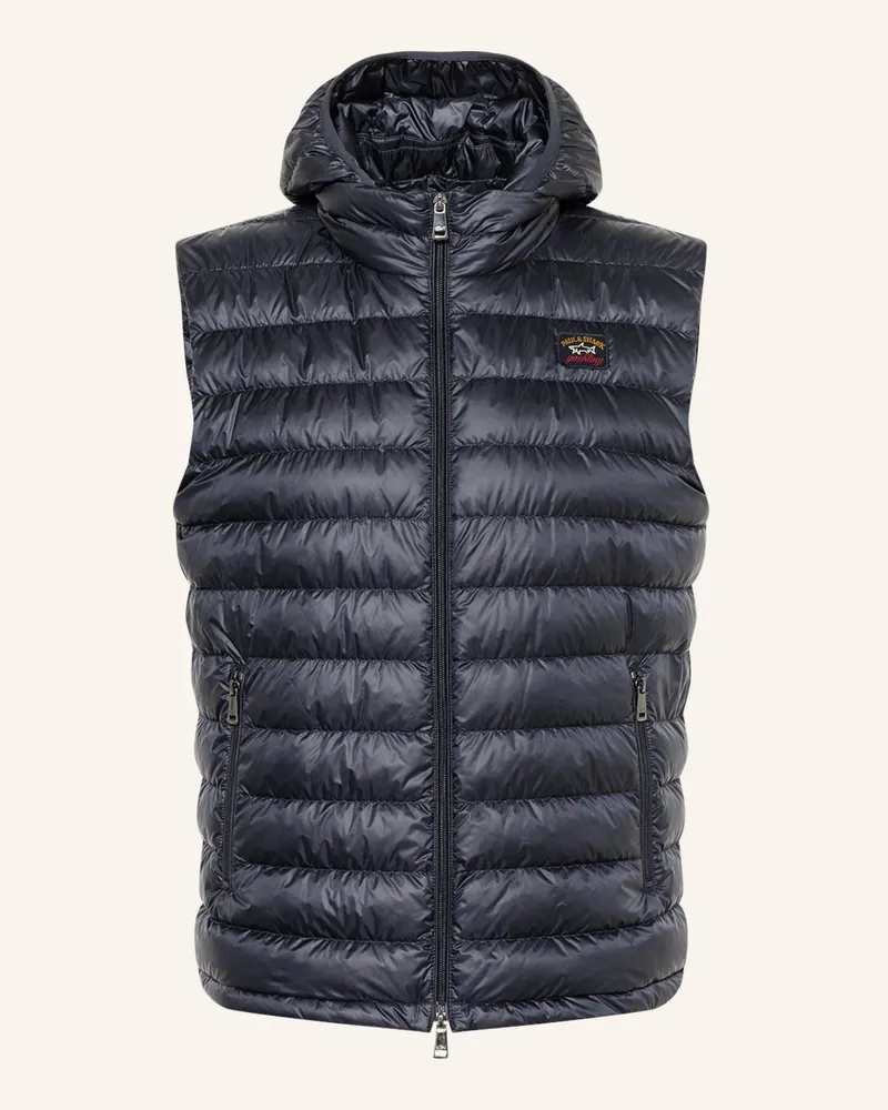 Paul & Shark Lightweight-Daunenweste blau Dunkelblau