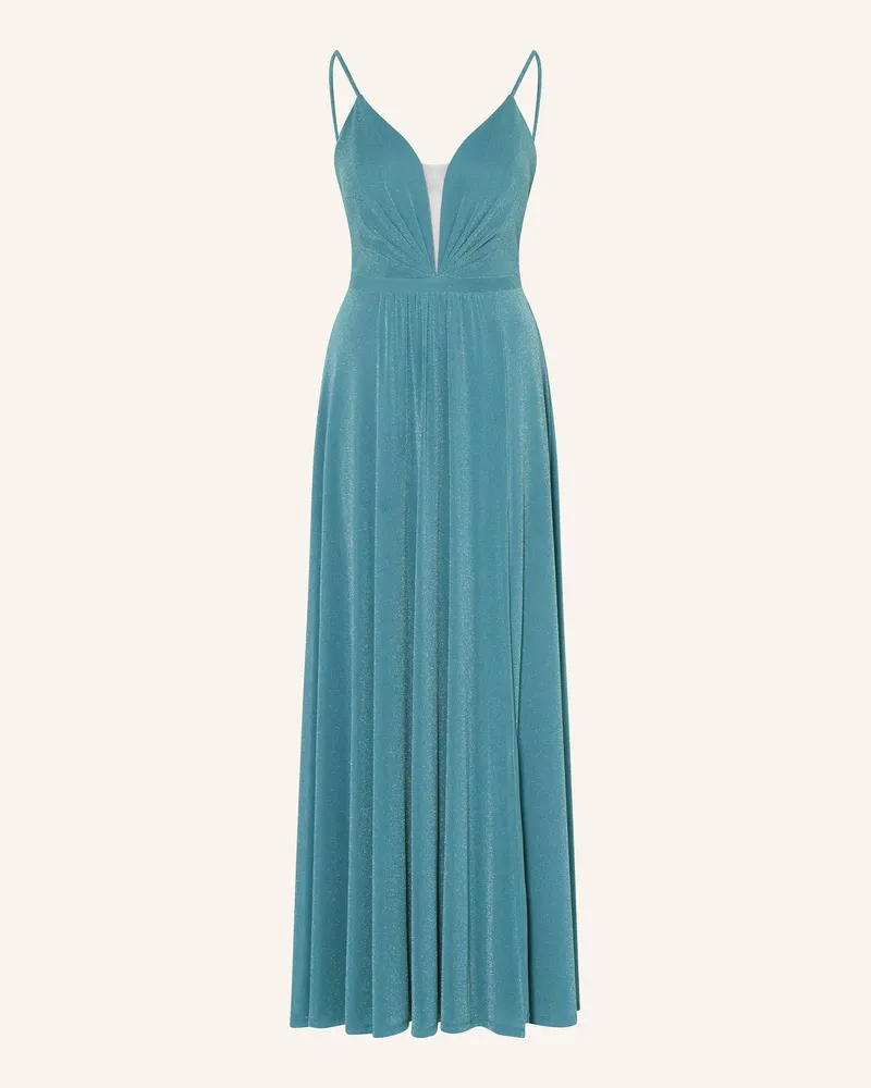 Vera Mont Abendkleid mit Glitzergarn Blau
