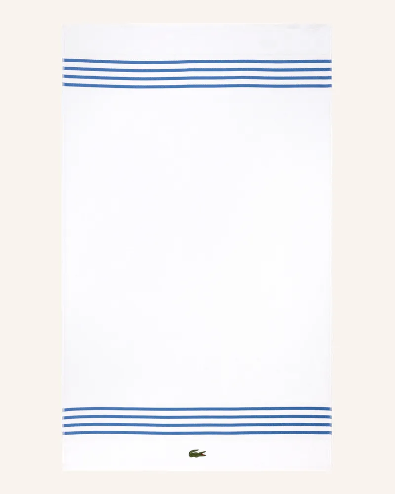 Lacoste Badetuch Lcourtli orange Hellblau