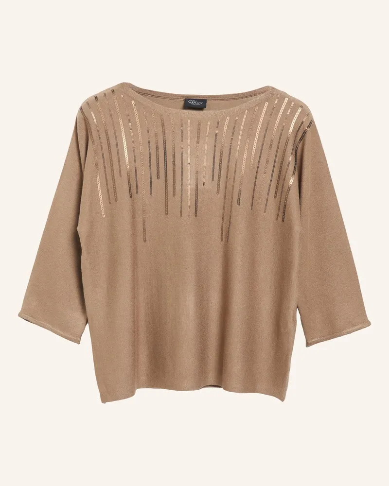 S.Oliver Strickpullover braun Braun