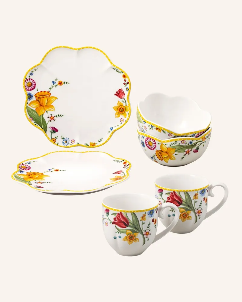Villeroy & Boch Frühstücks-Set Für 2, 6tlg. Spring Awakening gelb Gelb