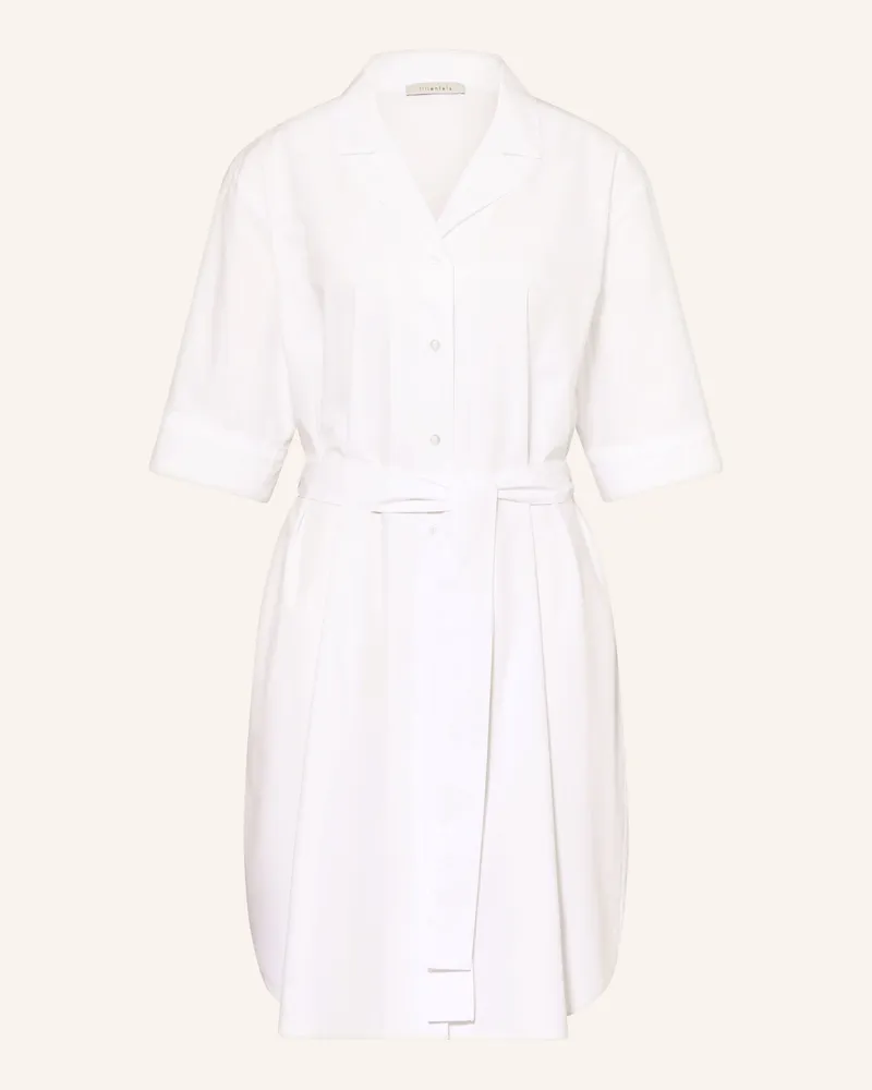 lilienfels Hemdblusenkleid Weiss
