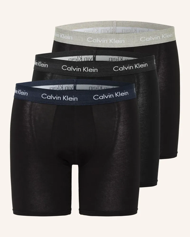 Calvin Klein 3er-Pack Boxershorts COTTON STRETCH Schwarz