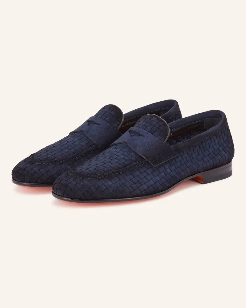 Santoni Penny-Loafer Dunkelblau