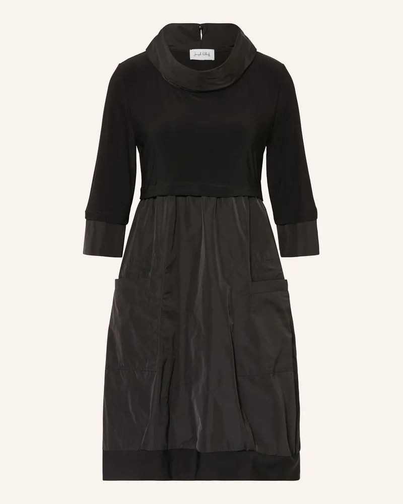 Joseph Ribkoff Kleid Mit 3/4-Arm Im Materialmix schwarz Schwarz