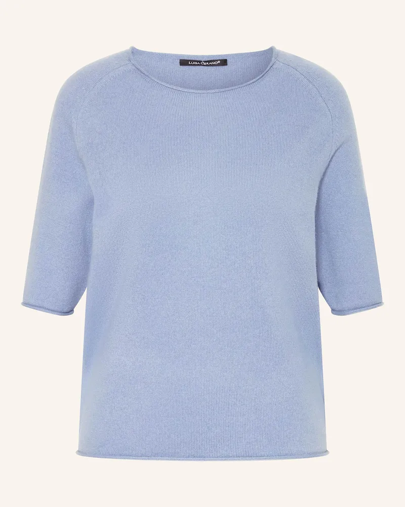 Luisa Cerano Strickshirt blau Blaugrau