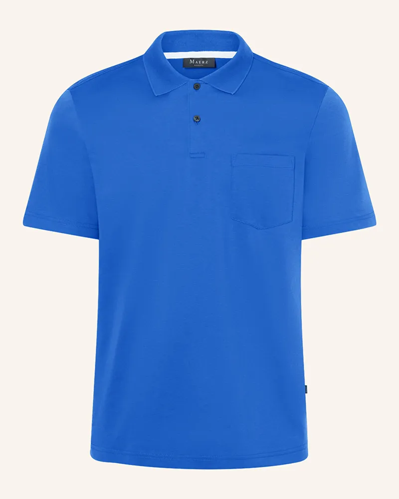 Maerz Jersey-Poloshirt Blau