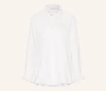 Seidenbluse mit Rüschen