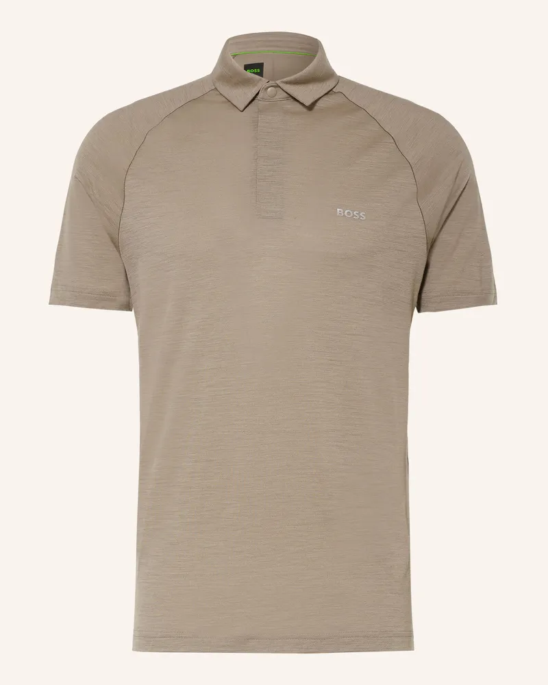 HUGO BOSS Funktions-Poloshirt braun Braun