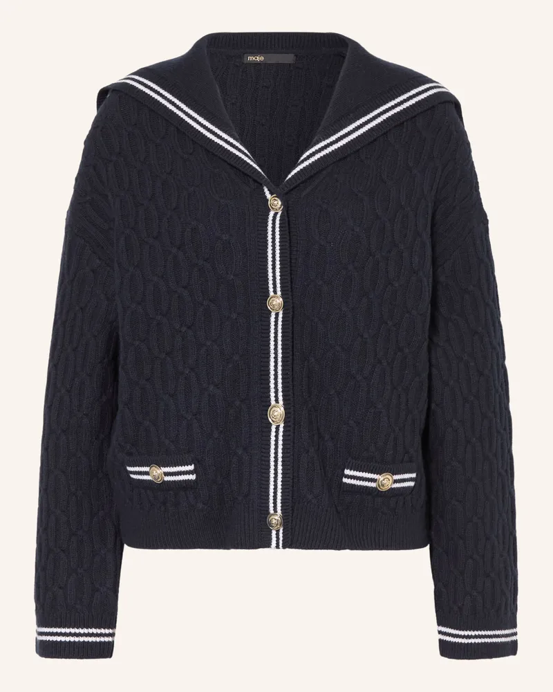Maje Strickjacke blau Dunkelblau