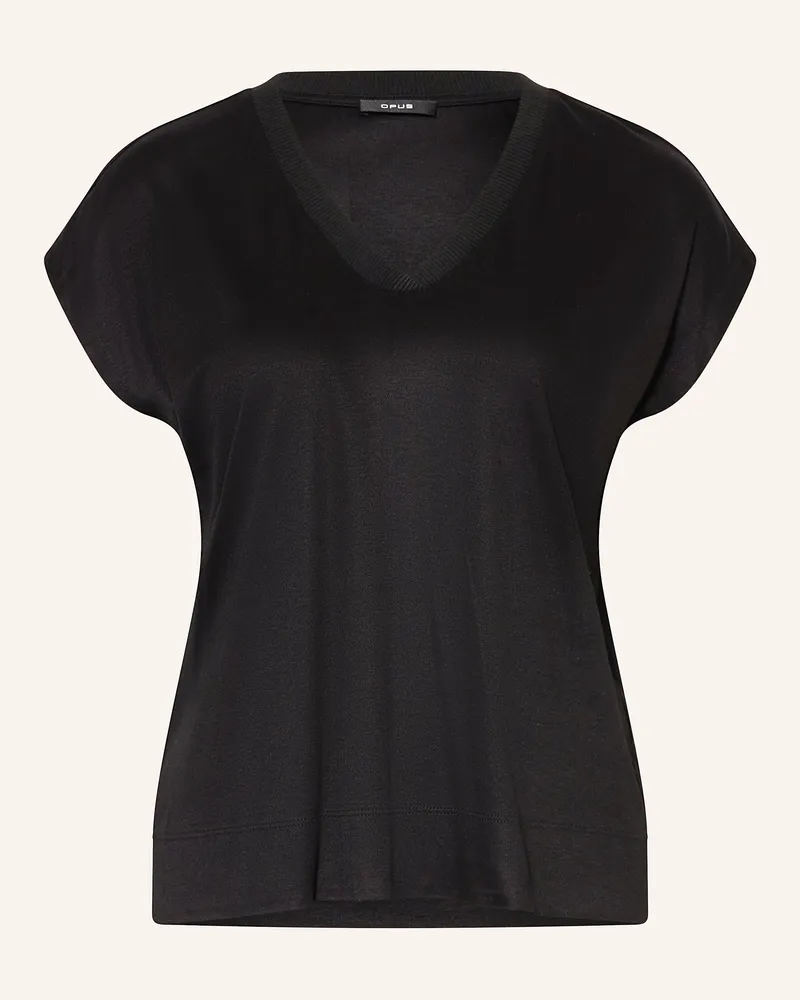 OPUS T-Shirt SAVILCHEN Schwarz