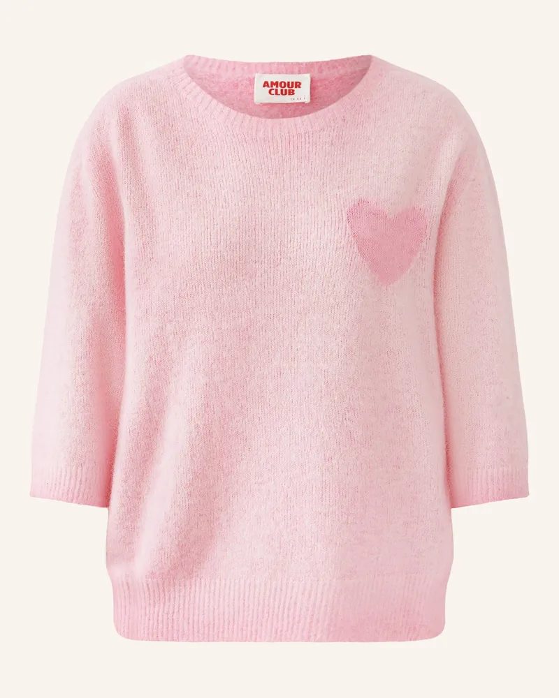 Oui  Pullover Mit 3/4-Arm rosa Hellrosa