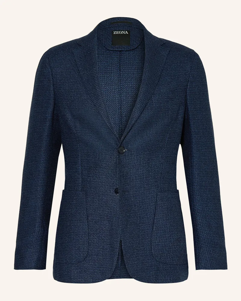 Ermenegildo Zegna Sakko Extra Slim Fit Mit Leinen blau 728