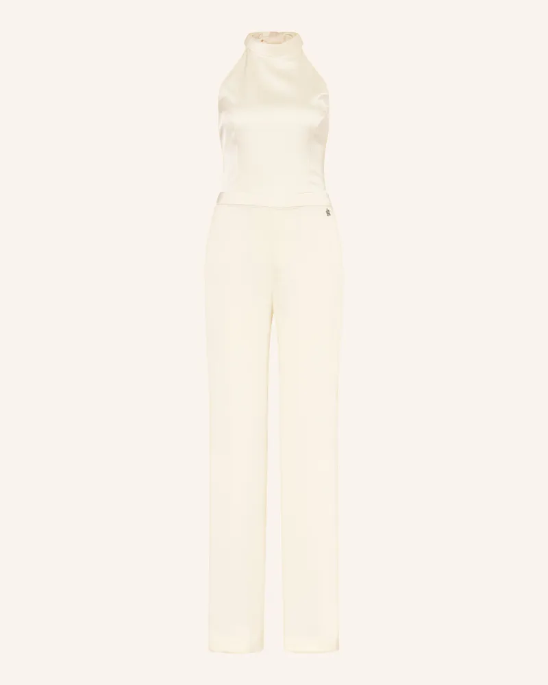 HUGO BOSS Satin-Jumpsuit KETANIA Ecru