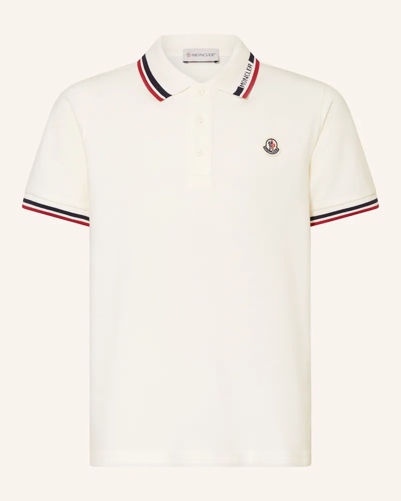 Moncler Piqué-Poloshirt Weiss