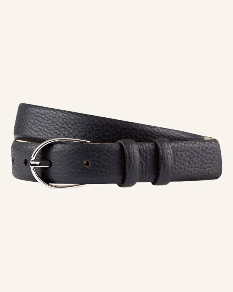 Abro Ledergürtel Navy