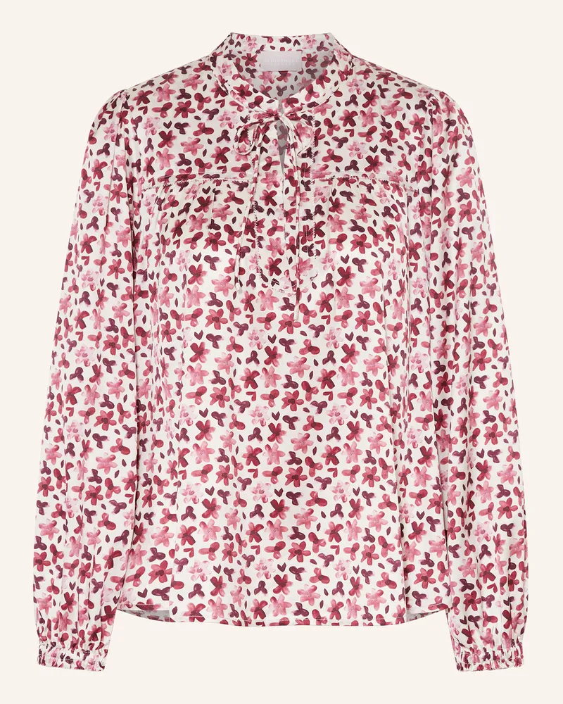 hemisphere Bluse aus Seide Dunkelrot