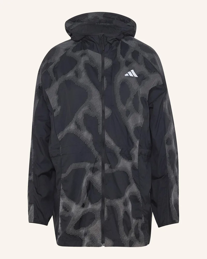 adidas adi365 Hi-Vis Jacke, Allover-Print schwarz Schwarz