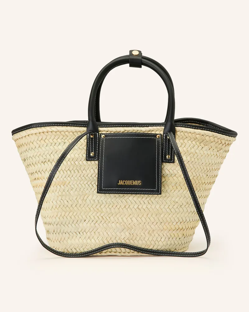 Jacquemus Shopper Le Panier Soli schwarz Beige