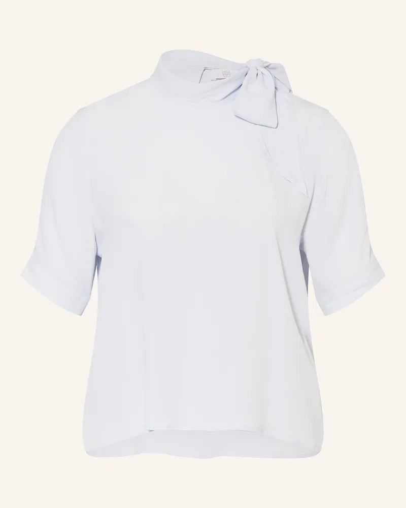 Riani Schluppenbluse mit Seide Hellblau