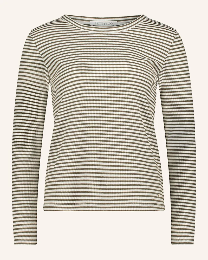 Betty Barclay Longsleeve Mit Glitzergarn gruen Creme