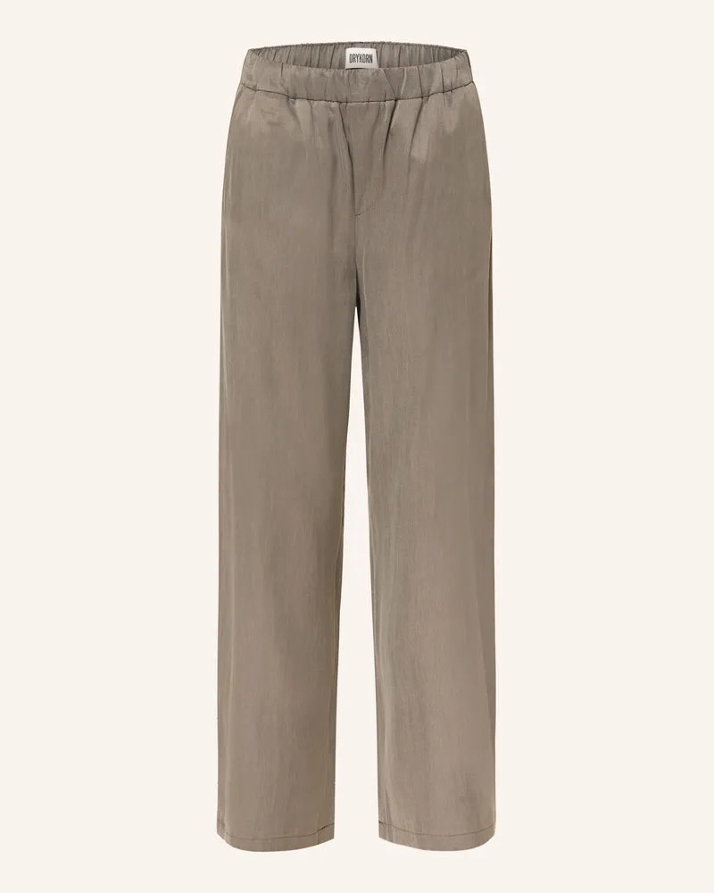 Drykorn Marlenehose CONSIDER aus Satin Grau