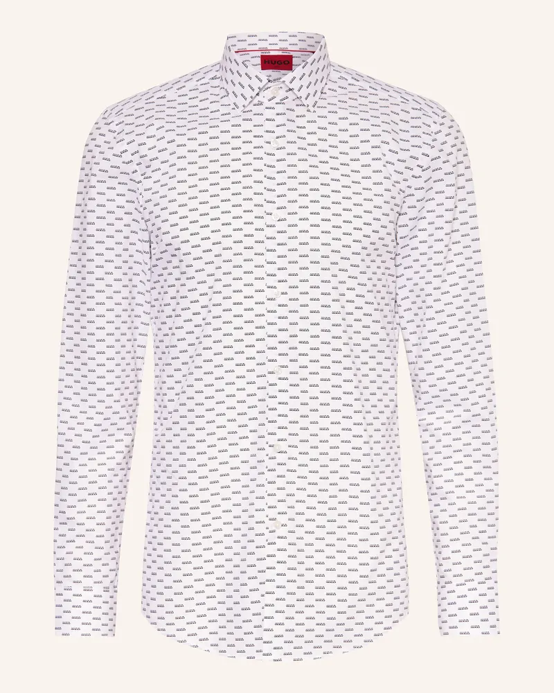 HUGO BOSS Hemd KENNO Slim Fit Weiss