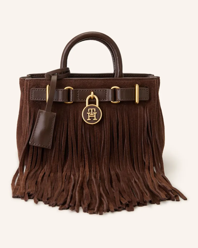 Tommy Hilfiger Handtasche braun Dunkelbraun