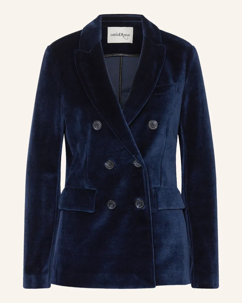 ottod’Ame Samtblazer Dunkelblau